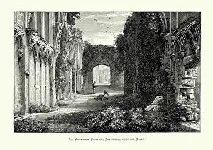 Abbey Prints: Glastonbury Abbey - St Joseph's Chapel