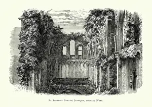 Abbey Prints: Glastonbury Abbey - St Joseph's Chapel