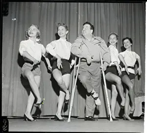 Broken Prints: Gleason On Crutches, Four Ladies Rehears