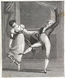 Gleeful Couple Dancing