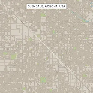 Glendale Arizona US City Street Map