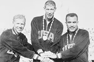 Glenn Davis with Cliff Cushman and Dick Howard