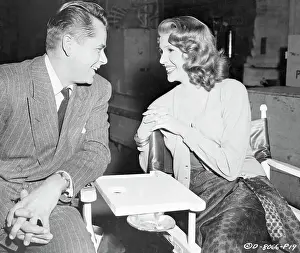 Glenn Ford and Rita Hayworth Between Takes