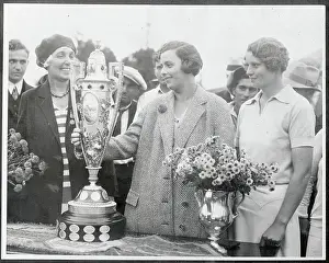 Glenna Collett Winning Trophy