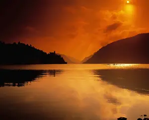 Glenveagh Castle and Lough Veagh, Glenveagh National Park, Co Donegal, Ireland