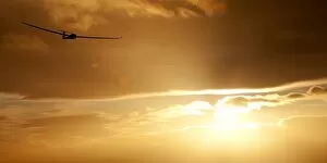 Images Dated 29th December 2011: Glider at sunset