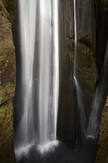 Gljufurfoss waterfall, Porsmoerk, South Iceland, Iceland, Europe