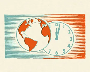 Clock Collection: Globe and Clock