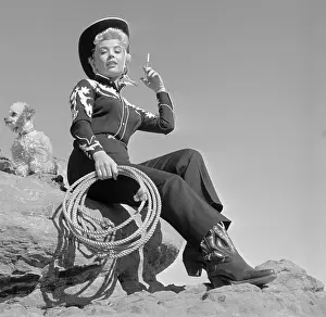 Gloria DeHaven Wearing Cowgirl Costume
