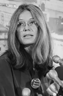 Feminist Prints: Gloria Steinem at a Press Conference