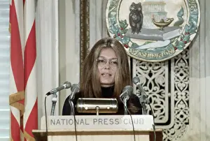 Gloria Steinem Speaking at National Press Club