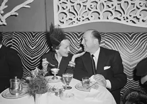 Gloria Swanson and Date at the El Morocco