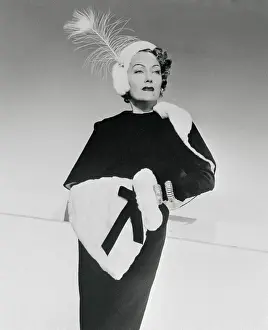 Gloria Swanson Modeling Her Sunset Bouvelard Clothes
