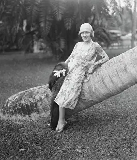 Gloria Swanson In Palm Beach, Florida