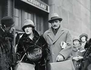 Gloria Swanson Standing With Her Husband