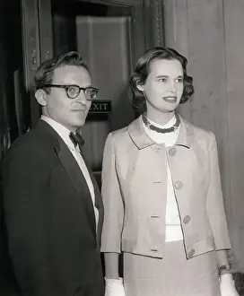 Gloria Vanderbilt and Sidney Lumet Posing Together