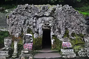 Balinese Culture Prints: Goa Gajah (Elephant Cave) in Bali, Indonesia