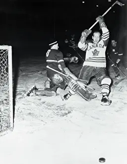 Cologne Prints: Goalie Blocking an Opponent