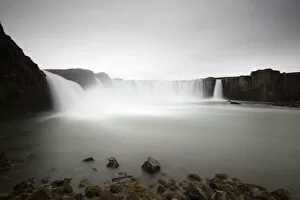 Godafoss waterfall, Fossholl, North Iceland, Iceland, Europe