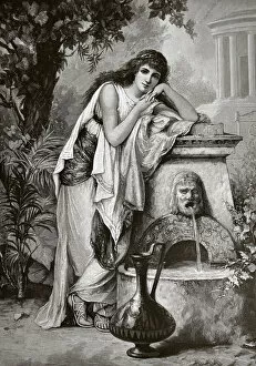 Images Dated 20th December 2017: Goddess at the fountain - 1896
