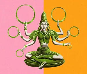 Goddess with Rings