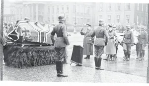 Gloomy Prints: Goering Salutes at Hindenberg Funeral