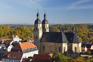Upper Franconia Prints: Goessweinstein with Heilige Dreifaltigkeit or Holy Trinity pilgrimage church