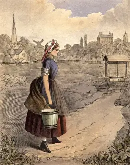 Rischgitz Collection Prints: Going To The Well