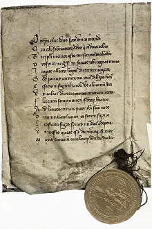 Manuscript Prints: Golden Charter Of Emperor Charles Iv