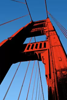 Golden Gate Suspension Bridge Gallery: Golden Gate Bridge San Francisco Illustration