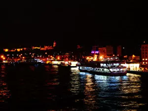 Images Dated 5th March 2015: Golden Horn with ferry & Topkapi Palace, Istanbul