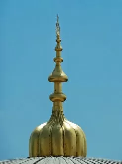 Images Dated 18th June 2010: Golden pinnacle of the Blue Mosque, Istanbul