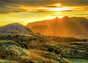 Global Landscape View Prints: golden rollers | lake hayes