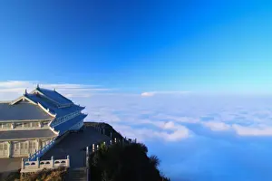 On the Golden Summit of Emei Shan