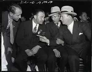 Goldie Ahearn with Sammy Lewis and Benny Leonard