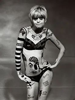 Bikini Prints: Goldie Hawn in Body Paint and Bikini
