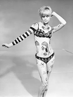 Goldie Hawn with Body Paint and Bikini