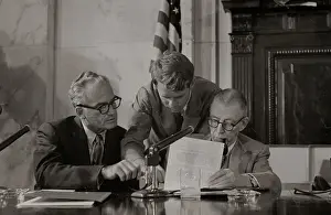 Irving M Prints: Goldwater and Robert Kennedy Conferring
