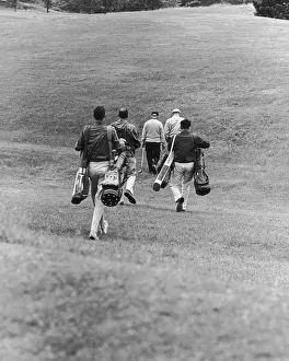 Back View Prints: Golf Buddies