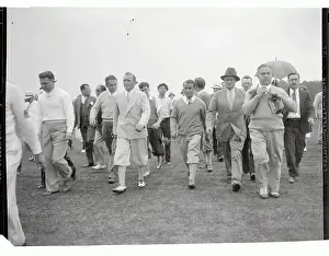 Flushing Prints: Golf Pros Walking on The Green