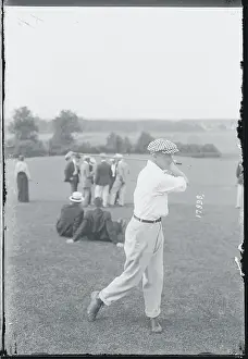 Prints of (Original Caption). Grand Rapids, Michigan: Western Golf Meet at the Kent County Club Links. Doctor W. D. Mahoney of Chicago Swing Through History: Golfer in Action