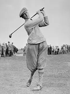 Golfer Arthur Havers Swinging Club