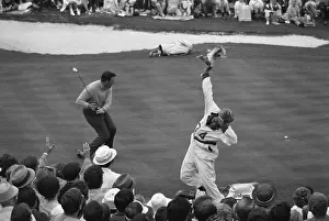 Golf Caddy Prints: Golfer Billy Casper Misses Winning Putt