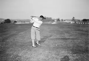 Fairway Prints: Golfer Bobby Jones Teeing Off