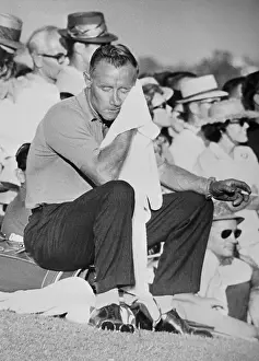 Pressure Prints: Golfer Earl Stewart Jr Wiping His Face