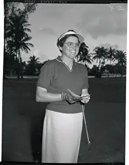 Visor Prints: Golfer Fay Crocker