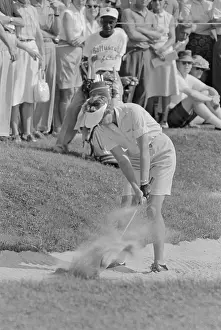 Golfer Mickey Wright in Sand Trap During U.S. Women's Open