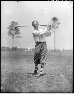 Country Club Prints: Golfer in Post-Swing Position