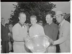New Rochelle Prints: Golfers Displaying Wykagyl Trophy