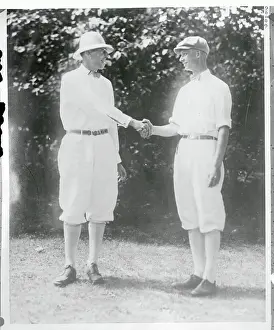 Golfers Francis Ouimet and Winthrop Hershey